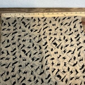 Retro Printed Cat Chiffon Lightweight Beige Scarf 16x58‎